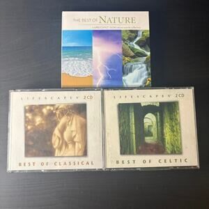 Lot of 3 "Best of" LifeScapes Compilations: Nature, Celtic, Classical. 7 discs!